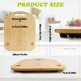 TM5 / TM6 Sliding Board, Made of High-Quality Wood, Wooden Rolling Board/Sliding Board with Wheels, Easy Gliding Without Damaging the Table Top, with Handle, Underlay Slider