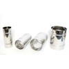 Stainless Steel Chimney Flue Liner Male Connector Multi Fuel Pipe