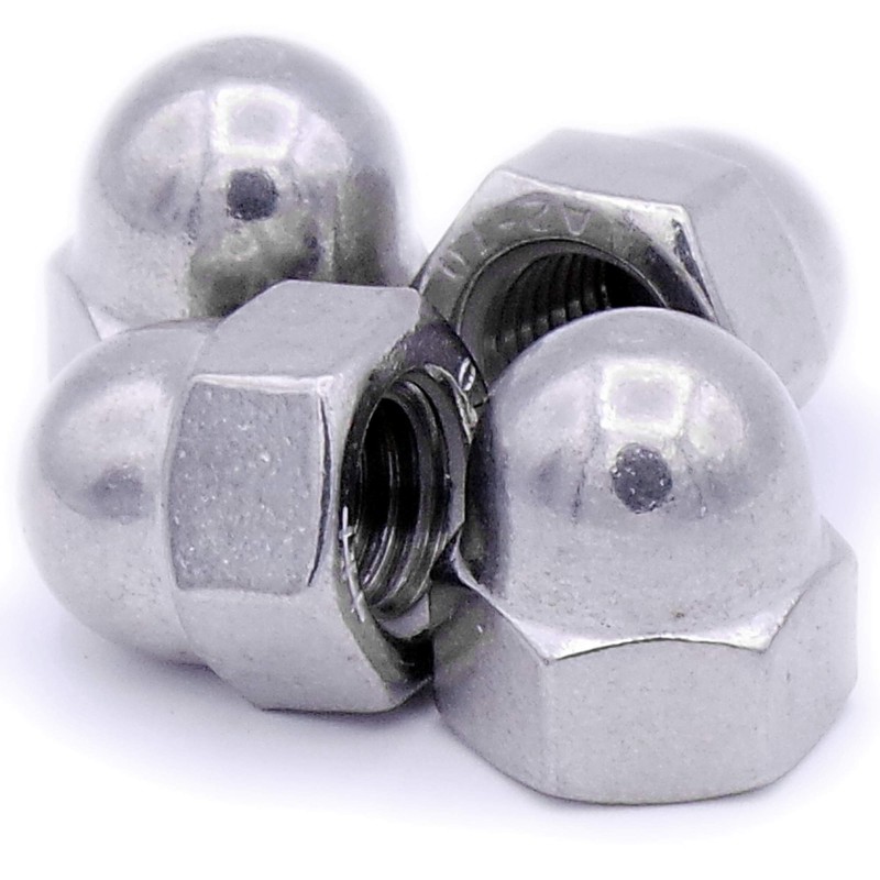 M12 (12mm) Dome Cap Nut - Stainless Steel (A2) (Pack