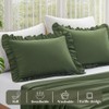 KKJIAF Ruffle Pillow Cases King Size Set of 2, Ruffled