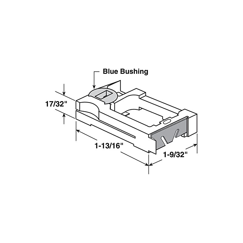 Prime-Line H 3785 Spiral Balance Pivot Lock Shoe, 5/8 In.,