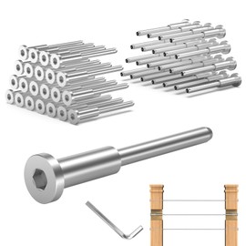 TooTaci 60 Packs Invisible Cable Railing Kit for 1/8 Deck Cable Railing System, Fit for 2"x2" Wood/Metal Posts of 1/8 Wire Railing Kit, Marine Grade T316 Stainless Steel Cable Railing Hardware Kit