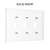 Spshian Decorative Switch Plate Covers Rustic Wooden White Barn Doors
