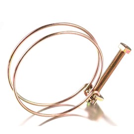 Hose Pipe Clamps Pack of 10 Stainless Steel Hose Clamps Double Wire Pipe Clip Hoop Adjustable Hose Clamp Clip 40-44 mm