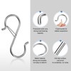 HARFINGTON 50pcs S Hooks 3.5" Metal Hanging S Shaped Hooks