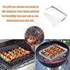 BBQ Skewers Stainless Steel Kebab Rack, 6 Kebab Skewers with
