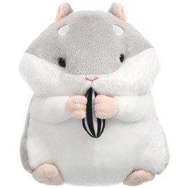 Alipis Capybara Hamster Stuffed Animal, Hamster Toy Cute Hamster Plushie Cartoon Animal Doll Home Decorations Party Favors for Kids Boys Girls (Grey) Hamster Plush