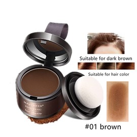 Beliky Girl Haaransatz-Puder, Haarschatten, Haarwurzel-Concealer, Haaransatz-Schatten-Abdeckungs-Puder zum Auffllen von dnner werdendem Haar, Haarwurzel-Concealer fr Make-up, Pulver, Braun