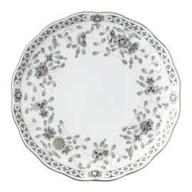 Narumi 52443-1410 Milano Plate, Black, 7.5 inches (19 cm), Made in Japan