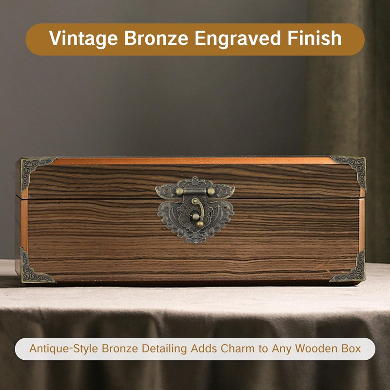 YKEBVPW 2 Sets Jewelry Box Hardware Kit Small Boxes with