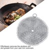 Sunicon 304 Stainless Steel Chainmail Scrubber, 7.09“Rust Proof Round Clean