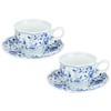 Sunupii 630742 Indigo Arabesque Cup & Saucer Pair "Comes in