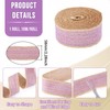 Handship 10 Yards Burlap Ribbon Roll, 2-1/4 inch Medium Orchid
