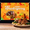 Thanksgiving Banner Decorations Turkey Maple Leaf Pumpkin Home Party Fall