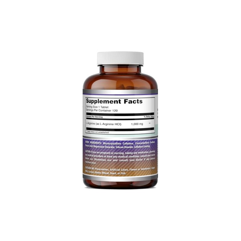 Amazing Nutrition Arginina 1000 120 Tabletas Suplemento Alimenticio Rutina Diaria