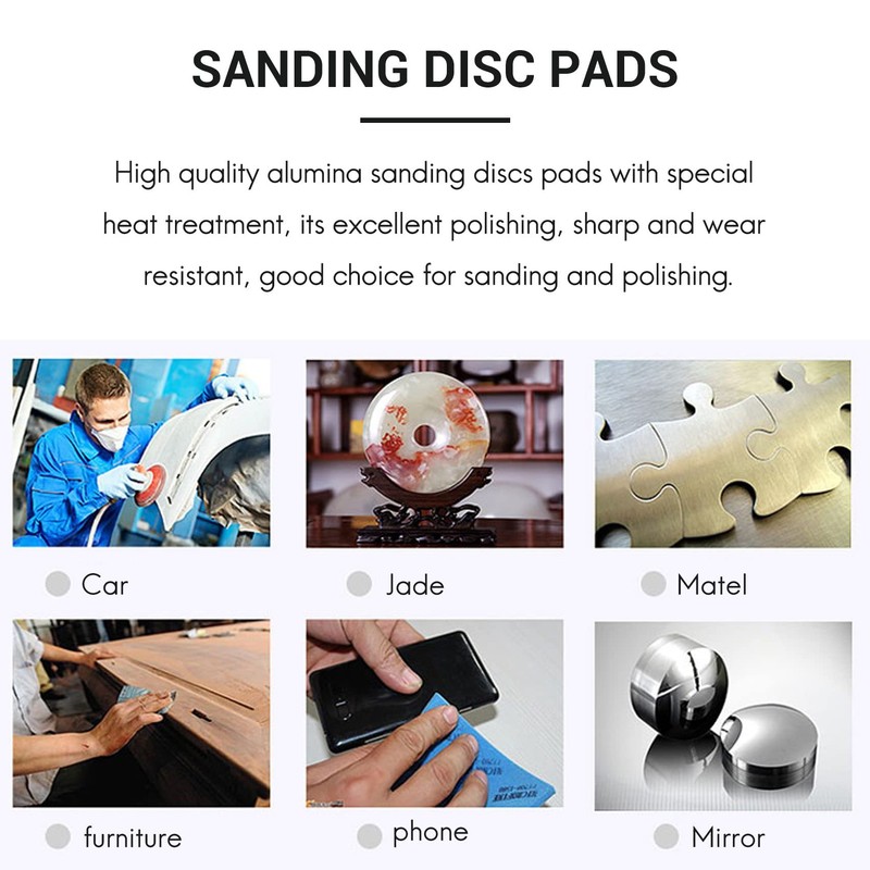 Haskoss 225mm Sanding Disc Pads, 25 Pcs Hook and Loop
