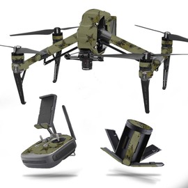 MightySkins Skin Compatible with DJI Inspire 2 - Army Star | Protective, Durable, and Unique Vinyl Decal wrap Cover | Easy to Apply, Remove, and Change Styles | Made in The USA