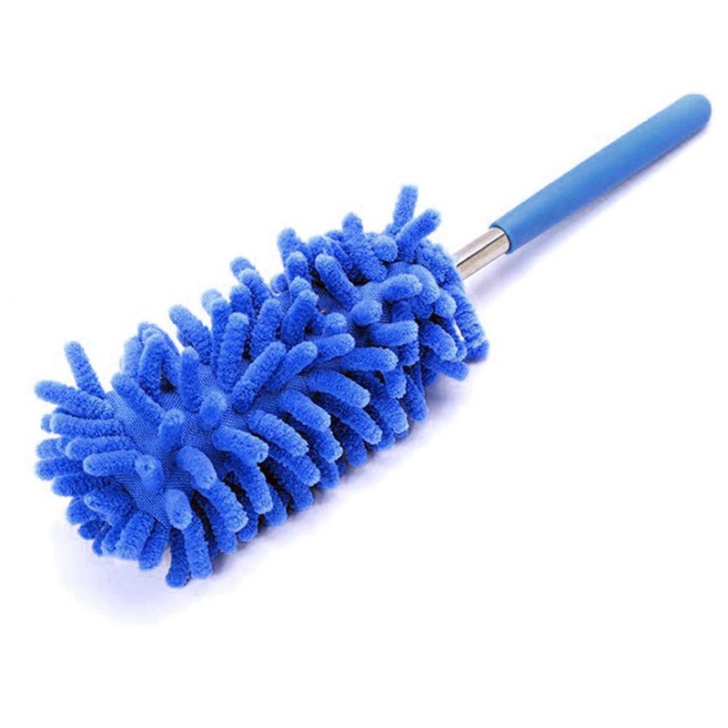 T&F Telescopic Duster, Extendable Telescopic Handle, Wedge Duster, Microfibre, Scratch-Free