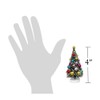 RAZ Imports Mini Decorated Christmas Tree Figurines - Set of