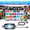 Indoor TV Antenna Amplifier - 2025 High Gain Signal Booster,