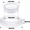 2Pcs Clear Standard Size Silicone Umbrella Hole Ring Plug and