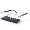 Missfive Men Premium Multifocus Reading Glasses Blue Light Blocking, Progressive