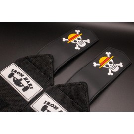 Anime Wrist Wraps Ideal for Weightlifting, Powerlifting, and CrossFit. One Size Fits All. Premium Wrist Support for Gym Workouts (Straw)