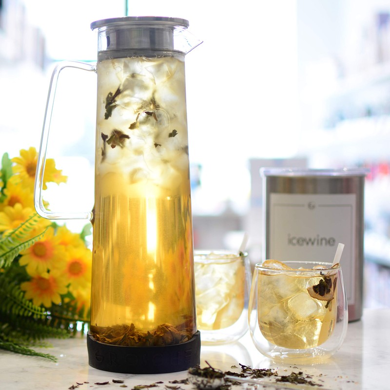 GROSCHE BALI Hand-Made Glass Water Infuser & Water Pitcher with