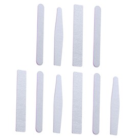 BIUDECO 10pcs Double-Sided Nail Files Manicure Tools Random Grit for Home Salon Use Easy to Shape and Natural False Nails Washable and Portable