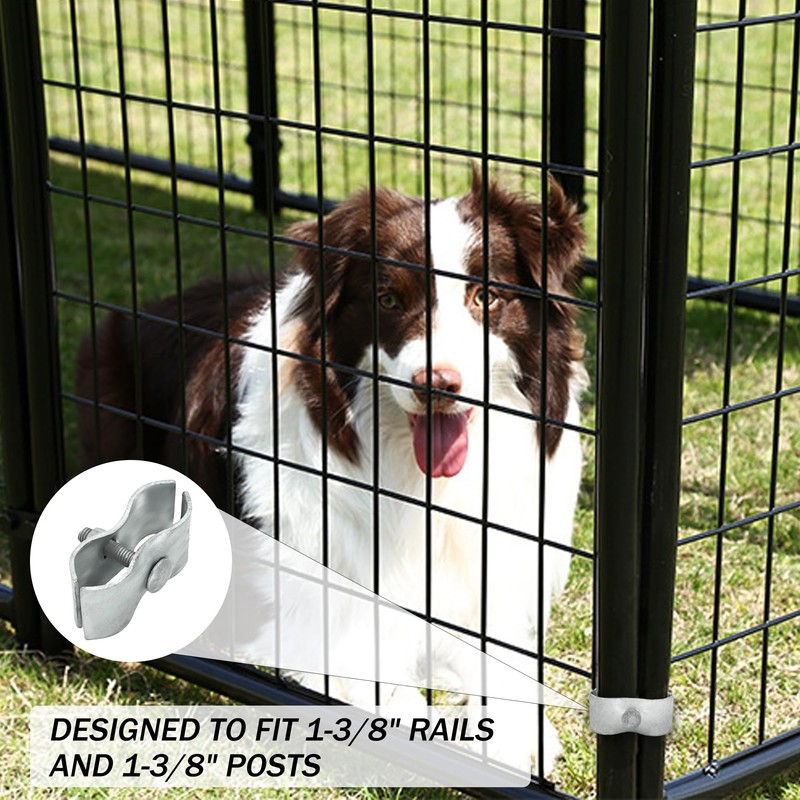 18 Set chain link fence parts 1-3/8" Dog Kennel Panel