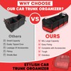 Simniam Large Trunk Organizer for Car, Collapsible Multi Compartment Car