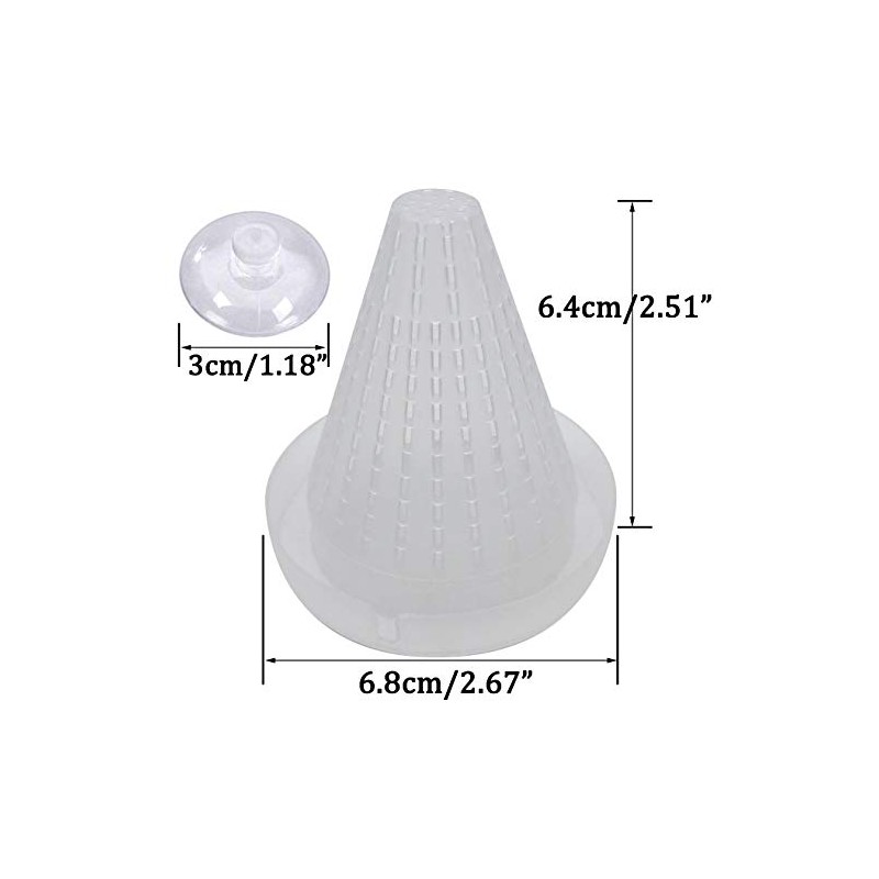 5Pcs Round Square Cone Fish Feeder Set, Floating Food Feeding