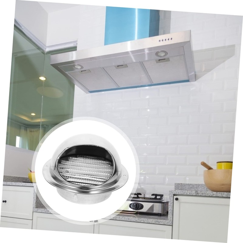 Healeved Round Stainless Steel Dryer Vent Cover Outdoor Exhaust Grille