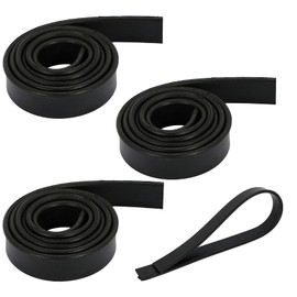 4 Rolls Rubber Replacement Blades, 41 Inch Squeegee Blade x3, 18 Inch x1, Silicone Squeegee Rubber Refill for Windows, Glass, Shower Doors Cleaning