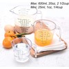 Messbecher Set - Kunststoff-Messkanne, Messbecher zum Backen Kochen, 150ML, 300ML,