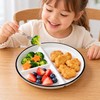 Ceramic Divided Plate for Kids – 3-Section Cartoon Dinner Dish