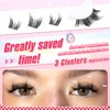 Delyneph Wispy Cluster Lashes Natural Individual Eyelashes Manga Lash Clusters