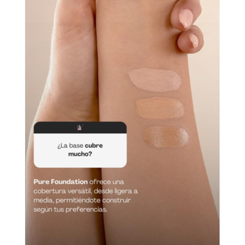 Pure Foundation Liquid Makeup with Softening and Nourishing Properties