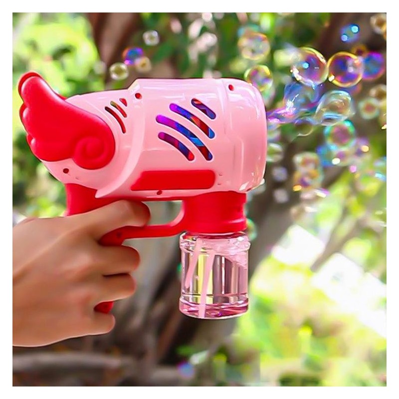 5 Hole Bubble Machine Electric Bubble Machine Light Music Soap