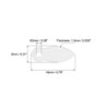 sourcing map Frame Turn Button, 3/4" Plastic Drop Shape with