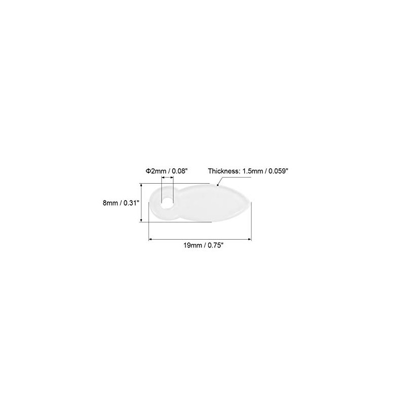 sourcing map Frame Turn Button, 3/4" Plastic Drop Shape with