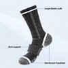 Heatuff Mens Crew Socks, 6 Pairs Cotton Boot Cushioned Socks，Moisture-Wicking