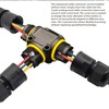 2 x Waterproof IP68 Cable Connectors: GOEDCH 3-Pin Earth Cable