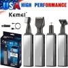 Kemei 4 in 1 Nose Ear Hair Trimmer Face Eyebrow Shaver Clipper Groomer Cleaner US Sell