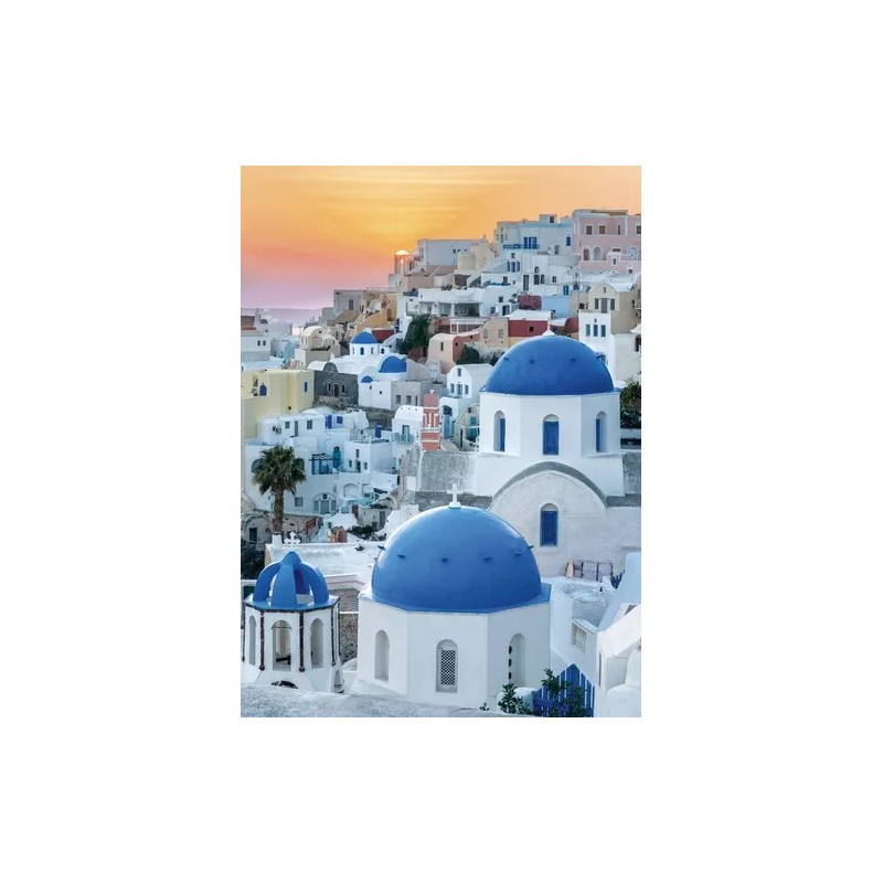 Clementoni Santorini Costa Grecia Rompecabezas 1000 Pz Clementoni