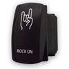 Rock ON - White/Red - Laser Etched 5-Pin Double Pole