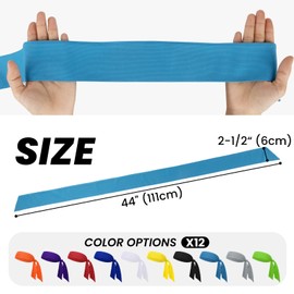 GOGO Tie Back Headband for Women, Adjustable Sweatband Sport Headbands for Men, Sweat Band for Running Tennis, Head Tie for Workouts&Sports, Running, Football, Basketball Teams, Athletics - Royal Blue