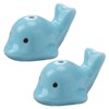 YOUDMEARUD Mini Ceramic Dolphin Figurines - Set of 2 Small