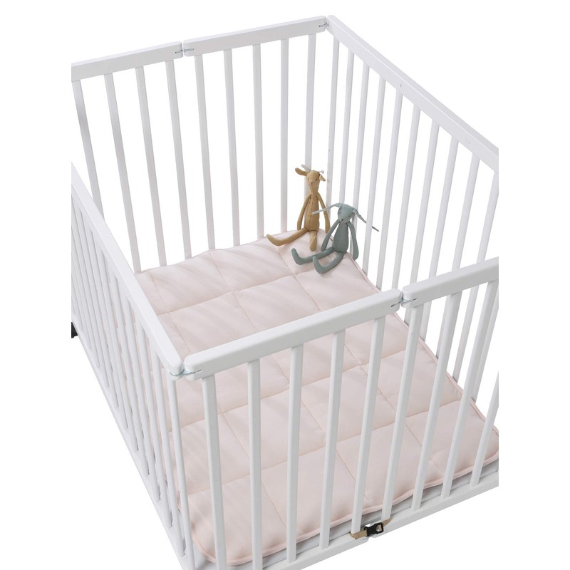 Vertbaudet Vertbaudet Playpen Liner Pink / Flowers