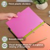 habgp 16Pcs/2 Set Binder Dividers with Tabs, 8 Color Tab